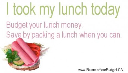 I took my lunch today